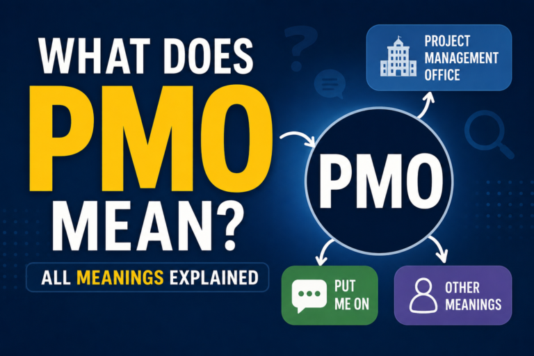 What Does PMO Mean