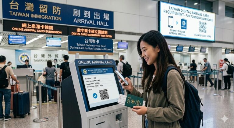 taiwan digital arrival card requirement